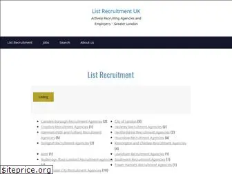 londonlistrecruitment.co.uk