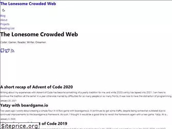 lonesomecrowdedweb.com