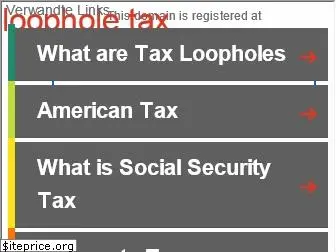 loophole.tax