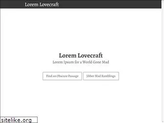 lorem-lovecraft.com