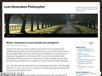 lostgenerationphilosopher.com
