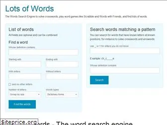 lotsofwords.com