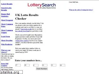 www.lotterysearch.org