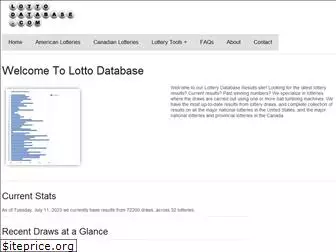 lottodatabase.com