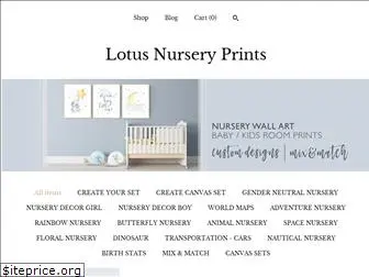 lotusnurseryprints.com