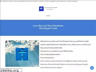 lovethelordfirstministries.com