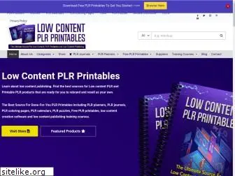 lowcontentplrprintables.com