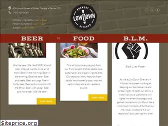 lowdownbrewery.com