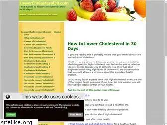 lowercholesterol30.com