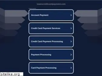 lowescreditcardpayment.com