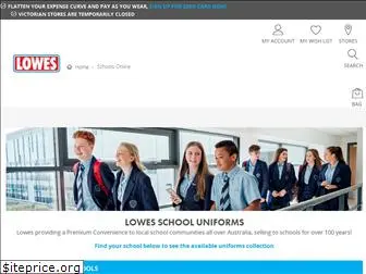 lowesschoolwear.com.au