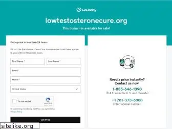 lowtestosteronecure.org
