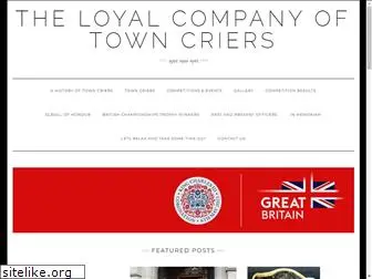 loyalcompanyoftowncriers.co.uk