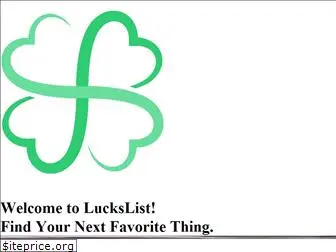 luckslist.com