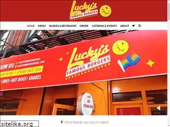 luckysfamousburgers.com