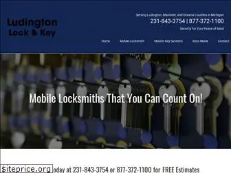 ludingtonlockandkey.com