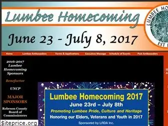 lumbeehomecoming.com