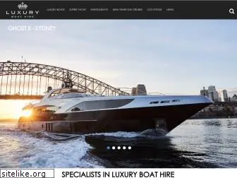 luxuryboathire.com.au