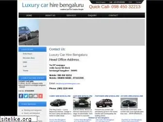 luxurycarhirebengaluru.com