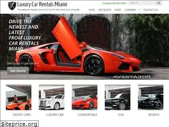 luxurycarrentalsmiami.com