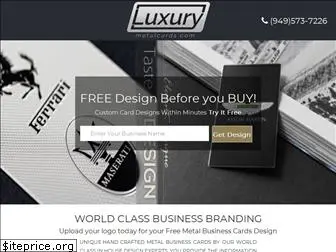 luxurymetalcards.com