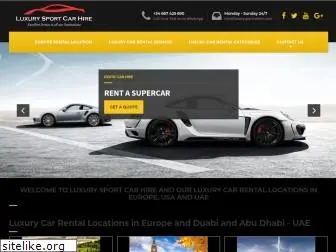 luxurysportcarhire.com