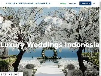 luxuryweddingsindonesia.com