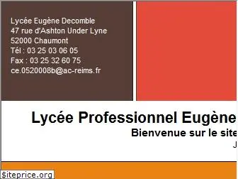 lycee-eugene-decomble.fr