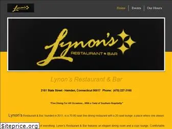 lynonsrestaurantandbar.com