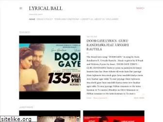 lyricalball.blogspot.com