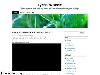 lyricalwisdom.wordpress.com