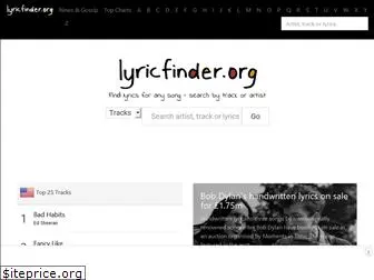 lyricfinder.org