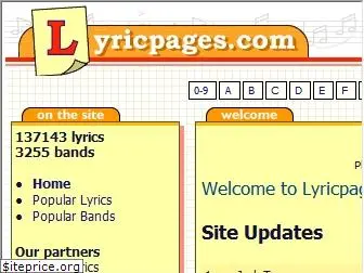 lyricpages.com