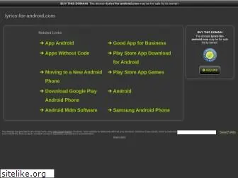 lyrics-for-android.com