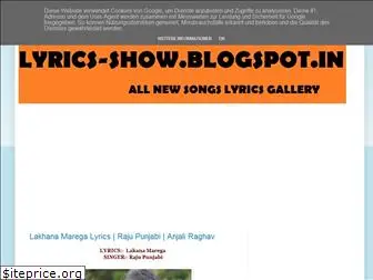 lyrics-show.blogspot.com