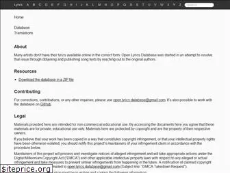 lyrics.github.io