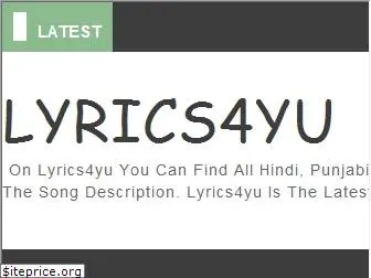 lyrics4yu.blogspot.com