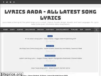 lyricsaada.blogspot.com