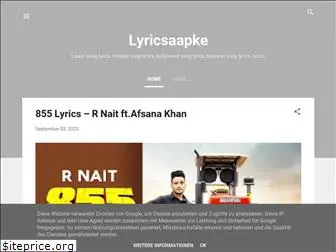 lyricsaapkee.blogspot.com