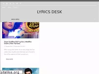 lyricsdesk.blogspot.com