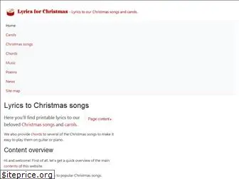 lyricsforchristmas.com