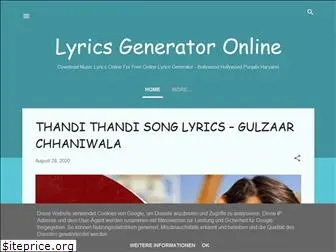 lyricsgenerator.online