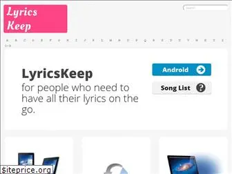 lyricskeep.com