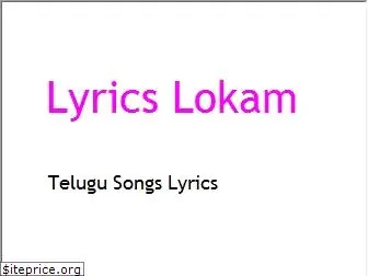 www.lyricslokam.com