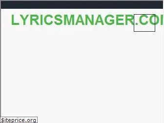 lyricsmanager.com