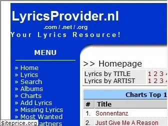 lyricsprovider.com