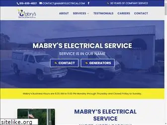 mabryelectrical.com