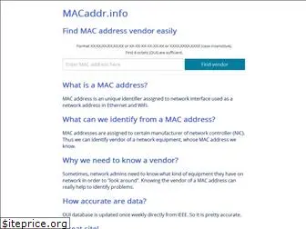 www.macaddr.info