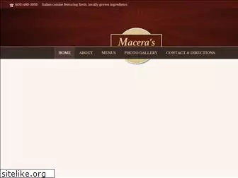 macerasrestaurant.com