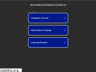 machinelearningcourse.io